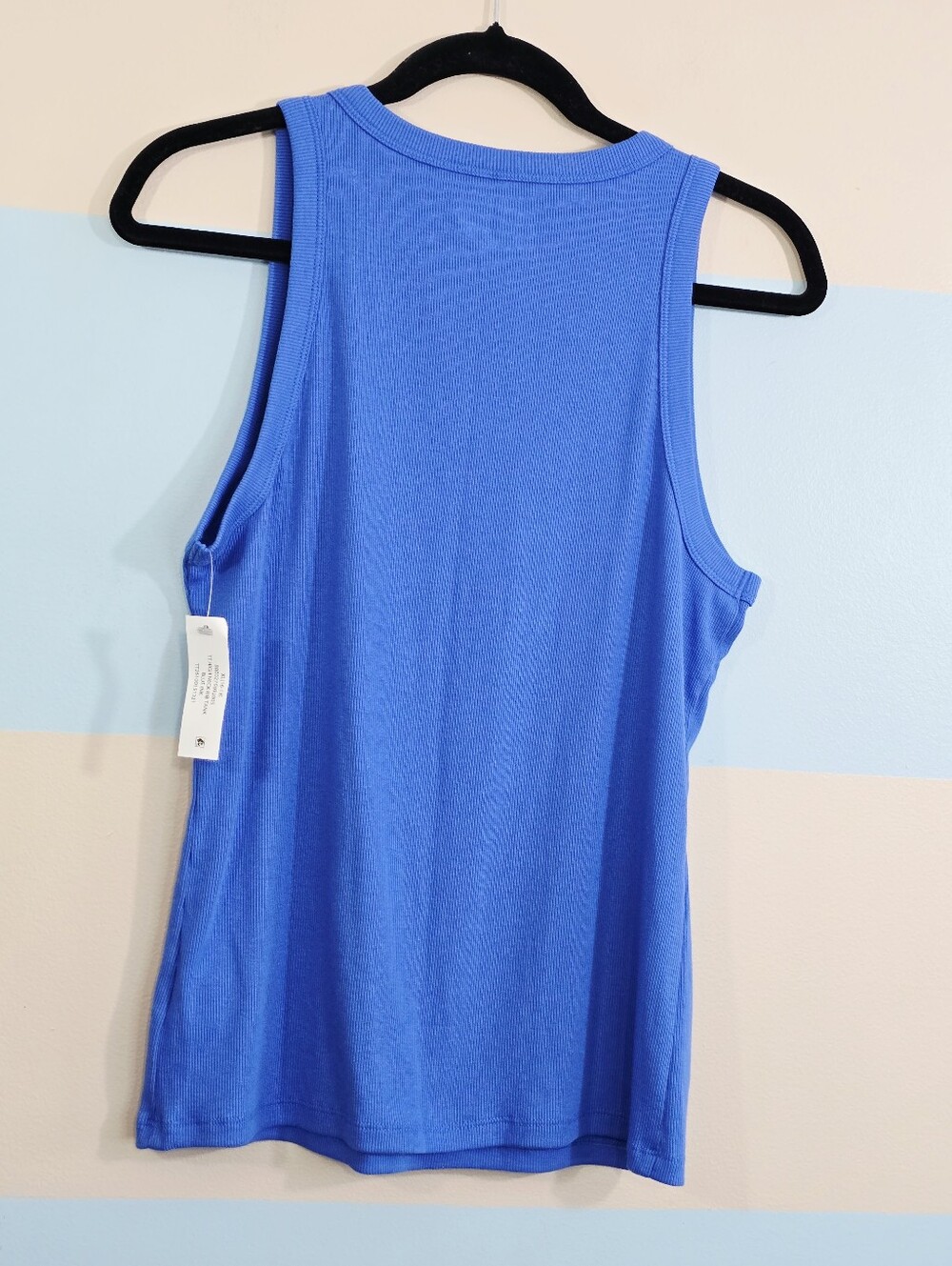 Time and Tru Blue Ribbed Tank Top - Women's - Picture 4 of 7